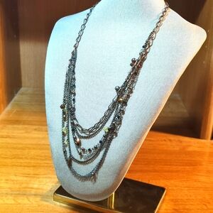 Coldwater Creek necklace with multiple strands in bronze color.
